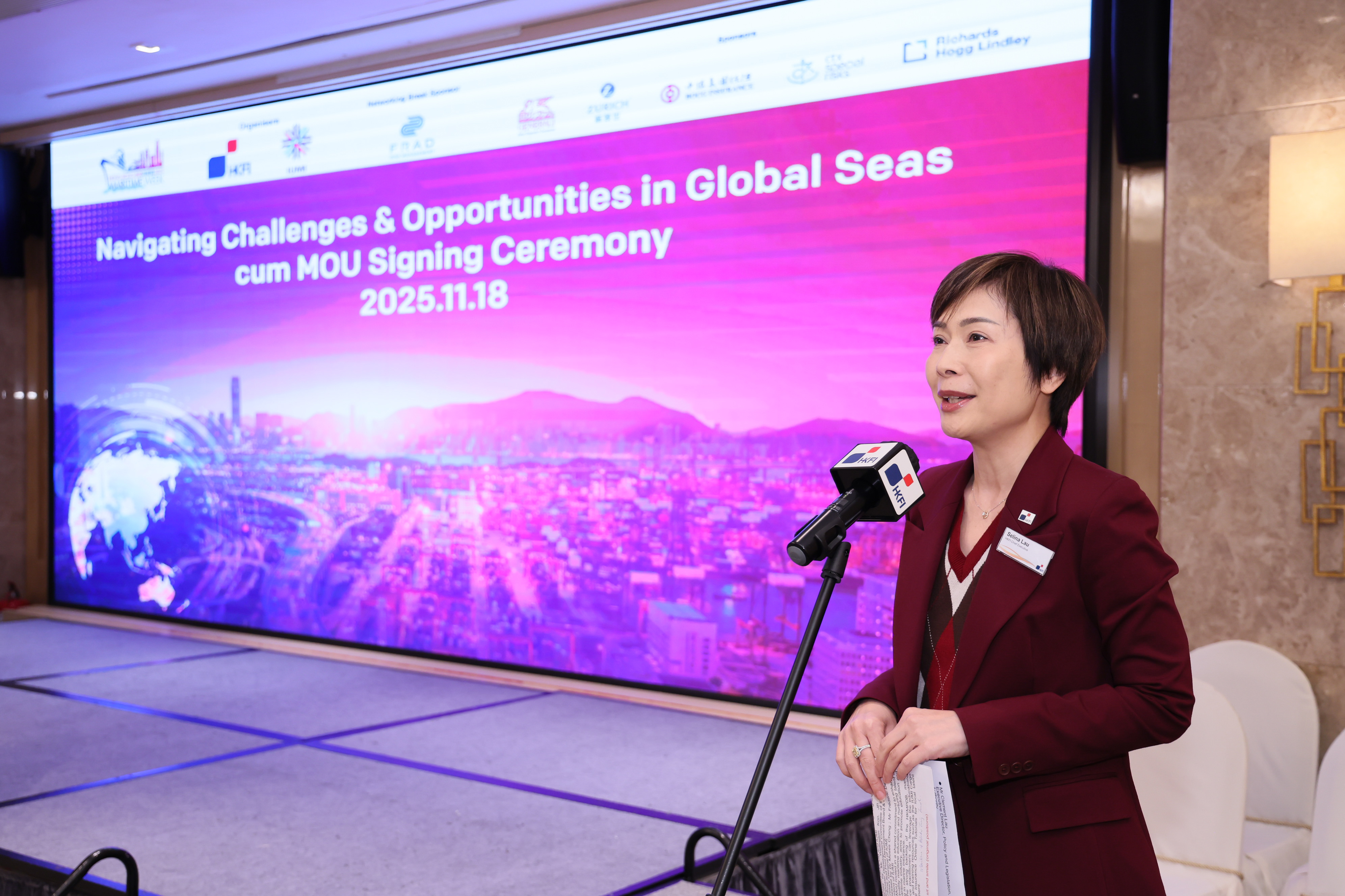 HKFI x IUMI Seminar – "Navigating Challenges & Opportunities in Global Seas" cum Memorandum of Understanding Signing Ceremony between Hong Kong Maritime and Port Development Board and International Union of Marine Insurance